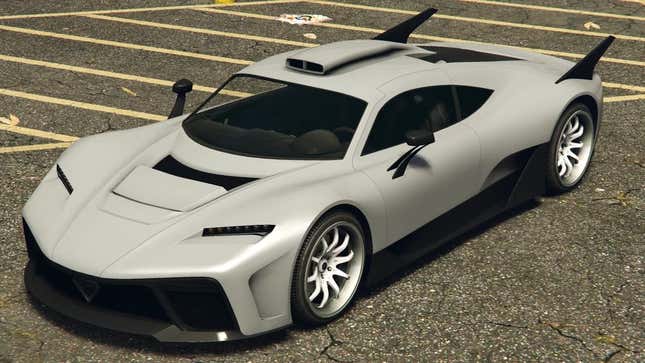 A screenshot of the car as seen in GTA Online. 