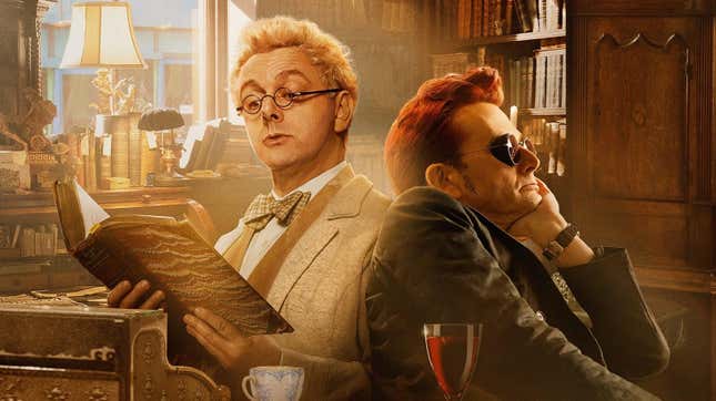 Michael Sheen and David Tennant on the poster for Good Omens season 2