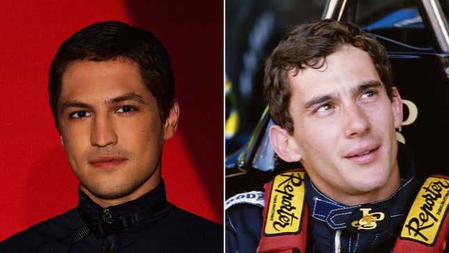29-year-old Gabriel Leone, left, will play Ayrton Senna in an upcoming miniseries for Netflix.