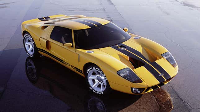 Front quarter view of Ford GT concept