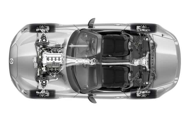 Image for article titled Where Should The Batteries In The Hybrid Or EV Mazda Miata Go?