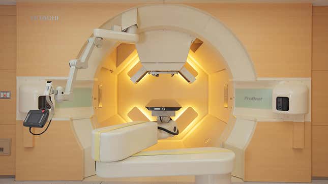 The proton beam therapy system at Hokkaido University in Japan.