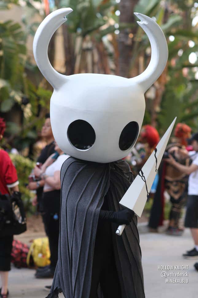The Knight from Hollow Knight at Anime Expo 2023. 