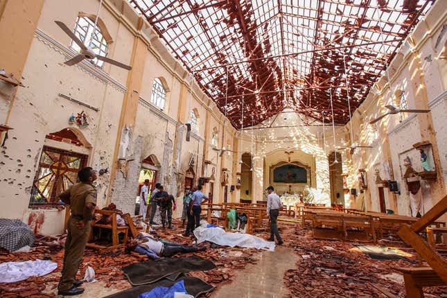 APTOPIX Sri Lanka Church Blasts