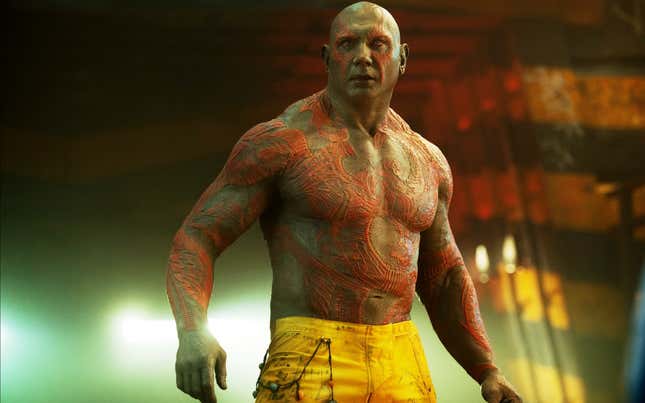 Dave Bautista as Drax the Destroyer in Guardians Of The Galaxy