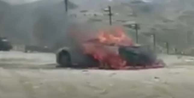 Image for article titled Corvette Prototype Burns During &#39;Thermal Event&#39; While Testing in Spain [Update]