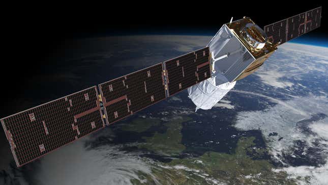 Artist’s impression of the satellite. 