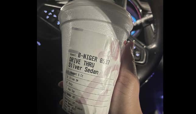 Image for article titled Chick-fil-A Accused of Being Racist Again after Printing Slur on Receipt