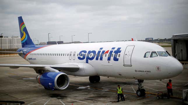 FILE PHOTO: A Spirit Airlines Airbuys A320-200 airplane sits at a gate at the O’Hare Airport in Chicago, Illinois, U.S. October 2, 2014.REUTERS/Jim Young/File Photo/File Photo/File Photo