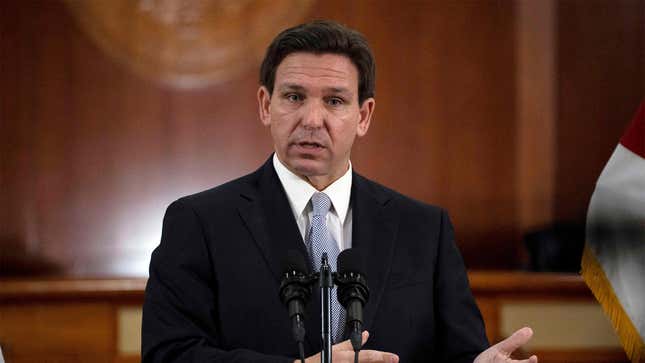 Image for article titled Ron DeSantis Oversees Program Offering Florida Students Free Force-Fed Meals