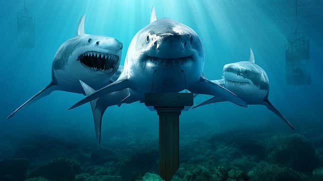 Image for article titled World’s Great White Sharks Call For Immediate Release Of All Caged Scuba Divers