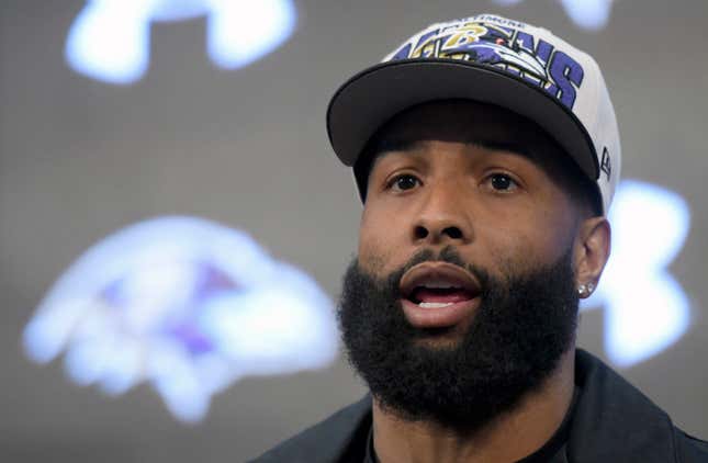OBJ recently signed with the Baltimore Ravens