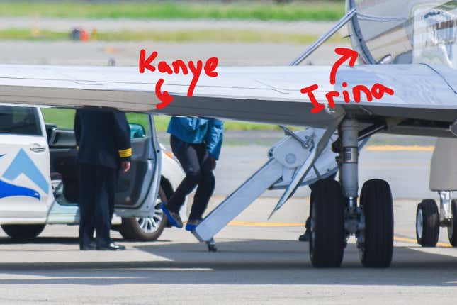 Image for article titled Kim Kardashian Is Like, Totally Chill With Kanye West Jetting to France With Irina Shayk