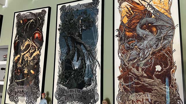 three lord of the rings posters