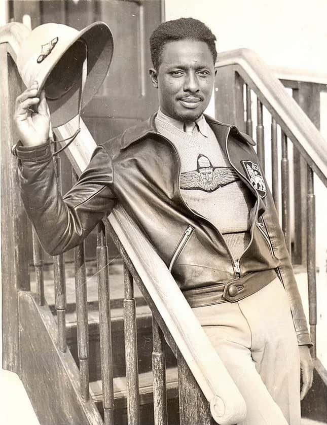John C. Robinson, a member of the Brown Condor air force squadron fought in Ethiopia against Fascist Italy occupation forces in 1935.