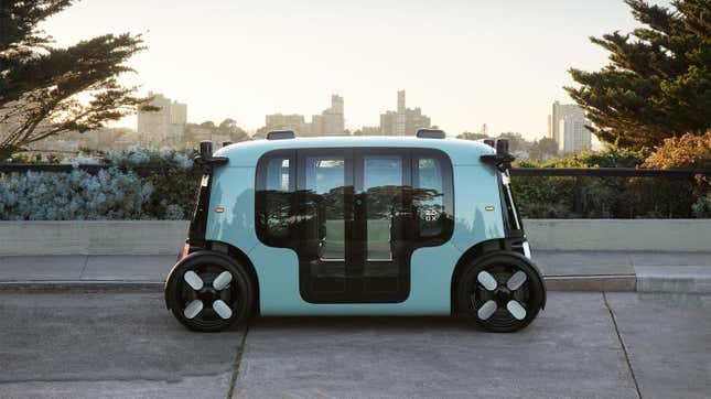 Image for article titled Federal Regulators Are Looking Into Zoox&#39;s Self-Certified Robotaxi