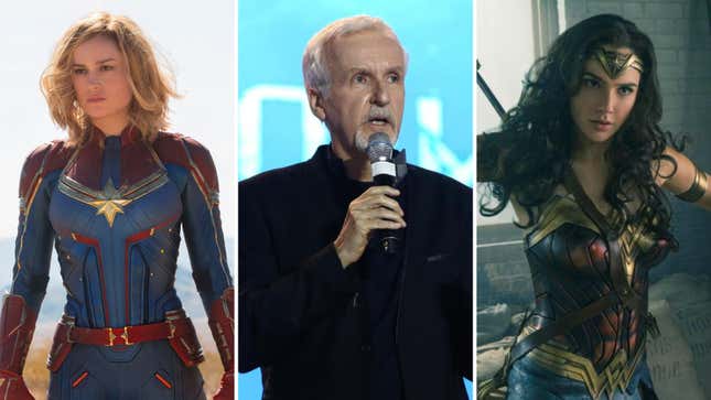 Image for article titled James Cameron: Captain Marvel, Wonder Woman Are ‘Amazing,’ But ‘They’re Not Moms’