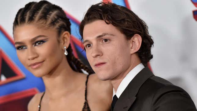 Image for article titled Mr. Zendaya, Tom Holland, Appears to Have a ‘Z’ Stitched Onto All His Pants