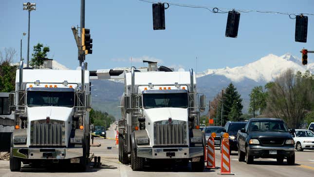 Intersection of U.S. Hwy. 287 and Colo. 66 on June 02, 2015. 
