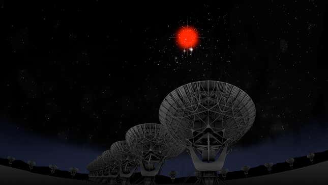 The Very Large Array will look for artificially produced radio signals.