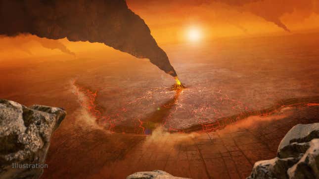 An illustration of what Venus’ deadly surface might look like to VERITAS.