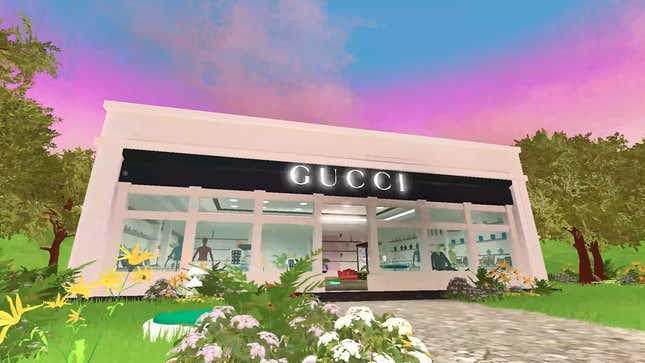 A Gucci store on Roblox