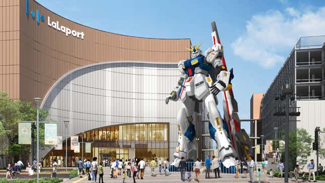 A life-sized Gundam statue will go up in Fukuoka in spring 2022. 