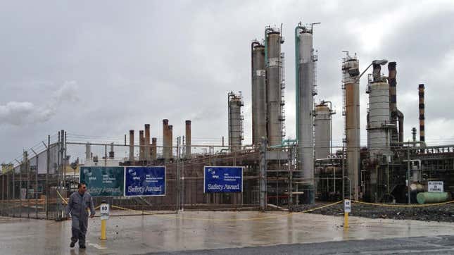The Limetree Bay facility, then called the Hovensa oil refinery, in 2012.
