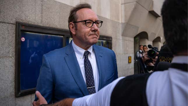 Kevin Spacey after his court appearance Thursday morning