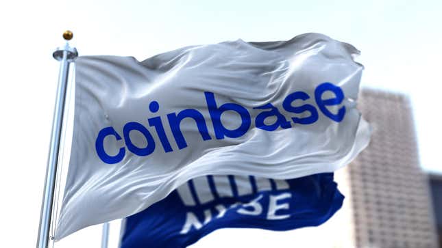 Coinbase went public on the New York Stock Exchange in April 2021. In the subsequent year and a half, the company’s shares have fallen nearly 90%. 