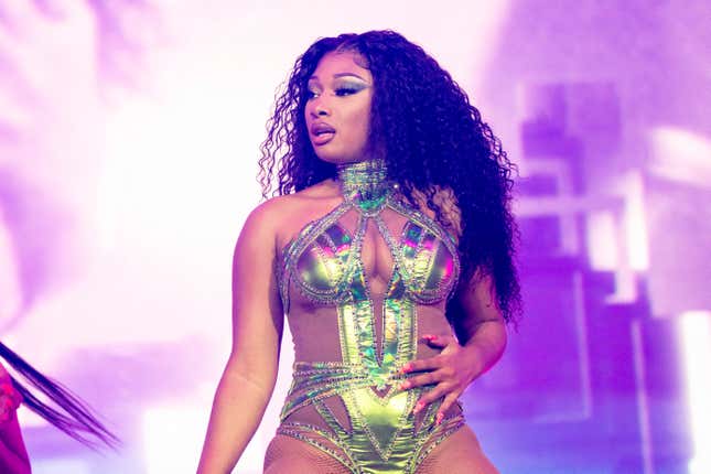 
Megan Thee Stallion performs at the Coachella Music &amp; Arts Festival at the Empire Polo Club on Saturday, April 23, 2022, in Indio, Calif. 