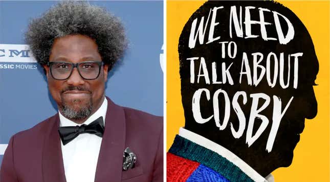W. Kamau Bell, left; Promo image for his documentary We Need to Talk About Cosby.