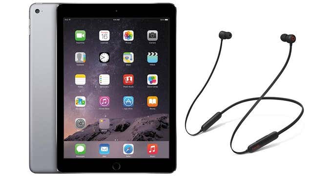 Image for article titled Get a First-Gen iPad Air With Beats Flex Headphones and Other Accessories for Under $100