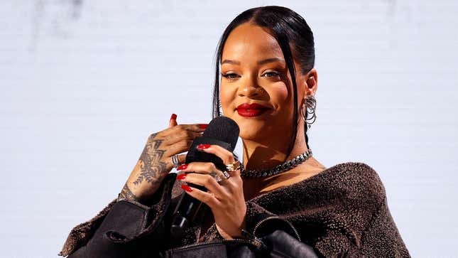 Rihanna teases new music in pre-Super Bowl interview
