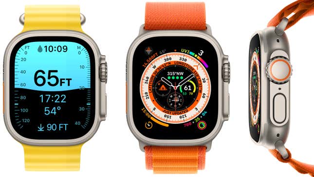 The new Apple Watch Ultra smartwatch.