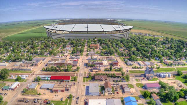 Image for article titled North Dakota Constructs Billion-Dollar Stadium Just In Case Some NFL Franchise Gets Desperate