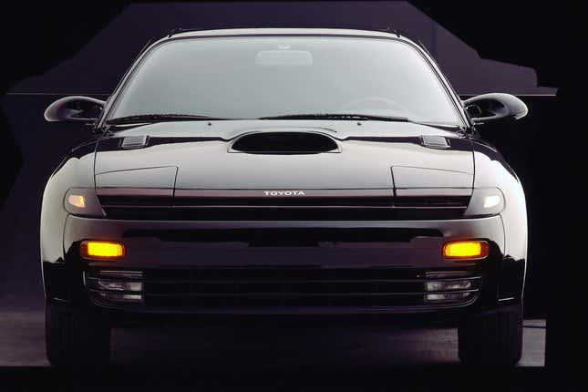 Black Toyota Celica All-Trac Turbo front view