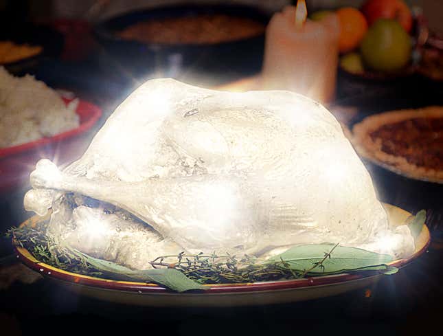 Image for article titled Family Switches To Artificial LED Turkey For Thanksgiving