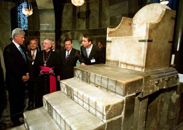 The throne of Emperor Charlemagne