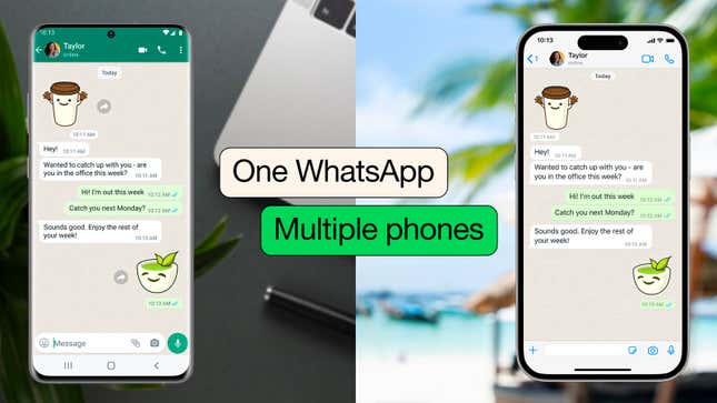 WhatsApp linked between two phones