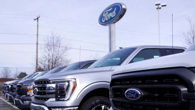 Image for article titled Ford Doesn’t Seem To Be Too Concerned About EVs Piling Up On Dealer Lots