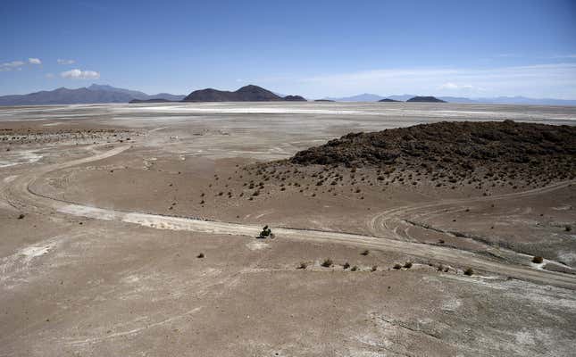 Image for article titled Photos: The epic landscape of the Dakar Rally, seen from above