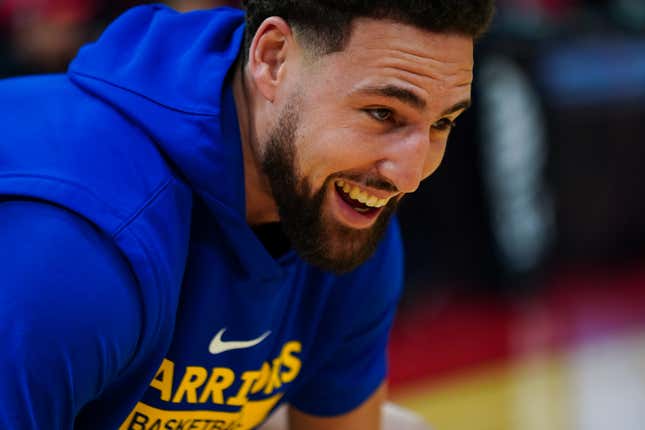 “I just feel old playing these young bucks,” Klay Thompson told the media