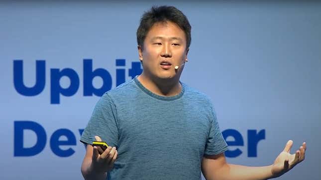 Daniel Shin Im Jahr 2018 Auf Einer Udc-Konferenz, In Der Er Die Terra-Stablecoin Und Pläne Für Krypto Beschrieb.