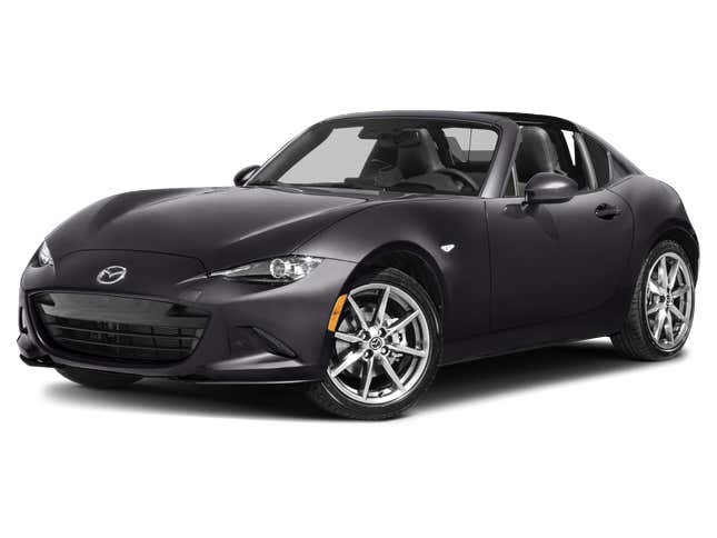 Mazda MX-5 Miata RF / Grand Touring Auto 2023. Front 3⁄4, Facing to the Left