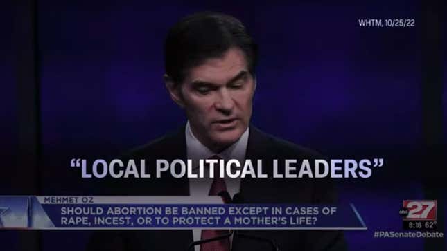 Image for article titled An Ad Replaying Oz&#39;s Terrible Abortion Comments Will Air During the World Series