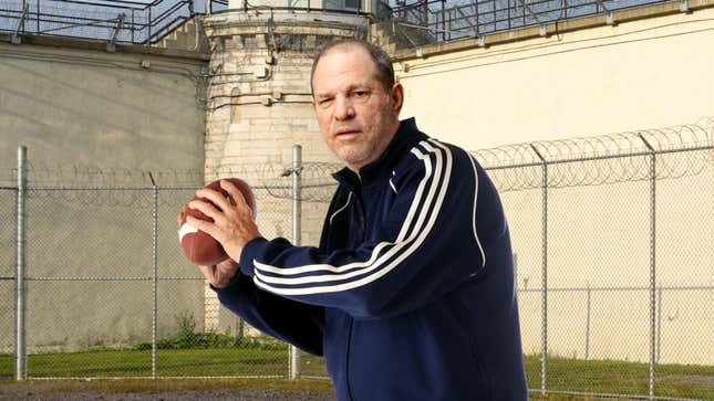 Image for article titled Nation Forgives Harvey Weinstein After He Gets Really Good At Football
