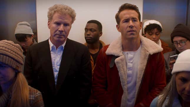 Will Ferrell and Ryan Reynolds in the Spirited trailer