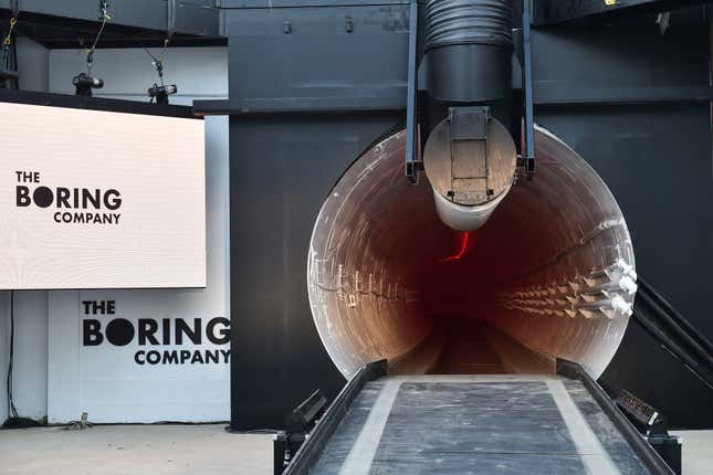 The Boring Company’s test tunnel in Hawthorne, California. 