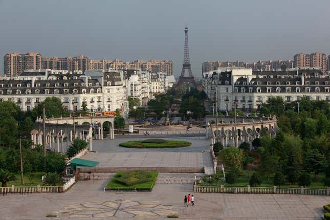 The Tianducheng development outside Hangzhou is a virtual ghost town, never mind a touch of Paris.